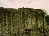 Roman walls not far from the Tower of London 